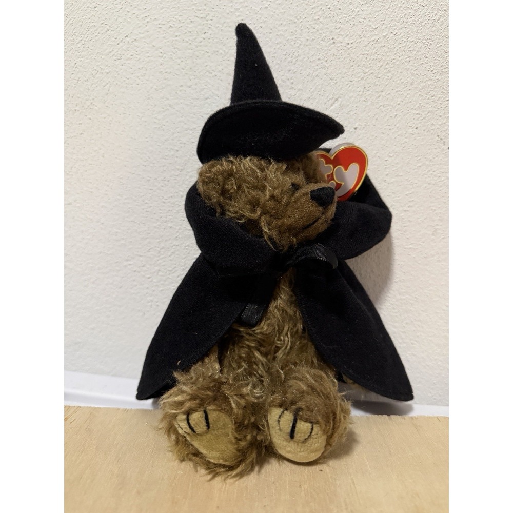 Halloween Witch Bear TY Attic Treasures Esmerelda 11 inch with tag 1993